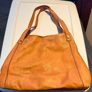 American Leather Women's Mustard Tote Bag
